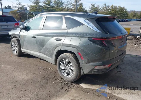 2022 Hyundai Tucson Hybrid Blue from USA, damaged, VIN KM8JBCA15NU079197